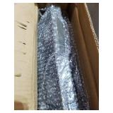 MyGift 36 Inch Vintage Gray Wood Entryway Bench Seat with Shoe Storage Shelf