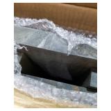 MyGift 36 Inch Vintage Gray Wood Entryway Bench Seat with Shoe Storage Shelf