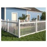 No-Dig Permanent 4ft x 6ft Nantucket Fence with Post Anchor & Cap
