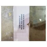 Zinus Walter 4 Inch Low Profile Metal Box Spring With Wood Slats, Full Box Dmg