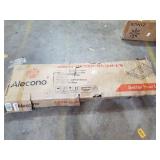 Alecono Bed Frame with V Shape Queen Size, Metal Platform Bed No Box Spring, Victorian Style Mattress Foundation with Headboard(Queen, Black)