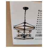 RUSTIC WOODEN CHANDELIER