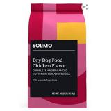 Brand - Solimo Basic Dry Dog Food Chicken Flavor 40 Lb Bag
