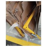 Boxes of scaffolding parts