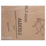 BALT Alekto Compact Sit & Stand Workstation, 30 x 24 x 52, Black/Silver