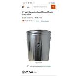 2 TOUGH GUY 2PYW6 31 GL Trash Cans