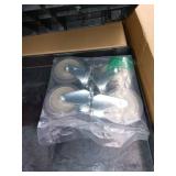 Rubbermaid Commercial Heavy-Duty 2-Shelf Utility Cart, TPR Casters, 26w x 55d x 33.25h, Black -RCP4546BLA