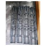 Rubbermaid Commercial Heavy-Duty 2-Shelf Utility Cart, TPR Casters, 26w x 55d x 33.25h, Black -RCP4546BLA