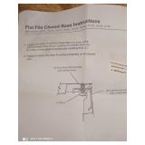 Grainger international flat file rail assembly