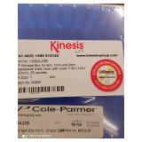 box of Kinesis brand vile storage containers 5, 10 & 20 ml