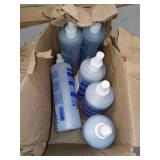 Box of Uvex S463 Lens Cleaning Solution, Uvex Clear, 16 Oz Bottles
