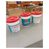 3 LPS WorkPlace Hand Cleaner Towels, Citrus, Wet Wipe Buckets
