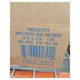 Elkay FASST41318 4 mil Anti-Static Seal Top Bag, 13" x 18", Pink (Pack of 500)