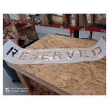 plastic reserved spray paint stencil