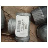 variety of large galvanized gas fittings
