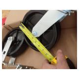 4 - 8" pemco faultless wheels. 2 with swivel bearings