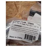 Box of Grainger plumbing parts with miscellaneous parts