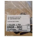 Box of Grainger plumbing parts with miscellaneous parts