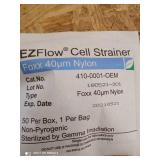 Cole Parmer cell strainers. 40 Âµm Blue, Sterile 50/cs NEW