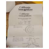 Heavy Duty California Imm Blitzer Wheel locks with control