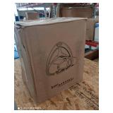 Box full of Suncast Hangout HH150 Outdoor Wall Mounted Garden Hose Holder with Shelf, Taupe