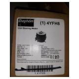 Set of 2 Dayton Unit Bearing Motors, Part#: 4YFH8