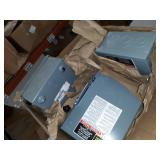 Box of SQUARE D D211N 30 Amps AC 240VAC Single Throw Safety Switch 2PST, AMOUNT UNKNOWN