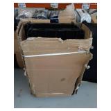 Rubbermaid Commercial Products Heavy Duty 3-Shelf Rolling Service/Utility/Push Cart, 300 lbs. Capacity, Black,