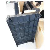 Rubbermaid Commercial Products Heavy Duty 3-Shelf Rolling Service/Utility/Push Cart, 300 lbs. Capacity, Black,