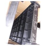 Rubbermaid Commercial Products Heavy Duty 3-Shelf Rolling Service/Utility/Push Cart, 300 lbs. Capacity, Black,