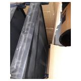 Rubbermaid Commercial Products Heavy Duty 3-Shelf Rolling Service/Utility/Push Cart, 300 lbs. Capacity, Black,