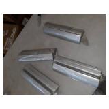 Rubbermaid Commercial Products Heavy Duty 3-Shelf Rolling Service/Utility/Push Cart, 300 lbs. Capacity, Black,