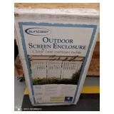 Suncast Outdoor Garden Yard 4 Panel Screen Enclosure Gated Fence -FS4423