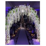 12 Pack 1 Piece 3.6 Feet Artificial Fake Wisteria Vine