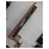 Ivilon Drapery Treatment Window Curtain Rod - Square Design 1 1/8 Rod. 120 to 240 Inch - Black