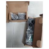 Ivilon Drapery Treatment Window Curtain Rod - Square Design 1 1/8 Rod. 120 to 240 Inch - Black