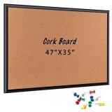 ORIENTOOLS 47 x 35 Inch Cork Board