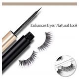 Magnetic Eyelashes With Eyeliner And Mirror Case Waterproof Stable/Non-slip NO Glue Needed 3D Reusable False Lashes Natural-Looking (5-Pairs)