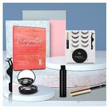 Magnetic Eyelashes With Eyeliner And Mirror Case Waterproof Stable/Non-slip NO Glue Needed 3D Reusable False Lashes Natural-Looking (5-Pairs)