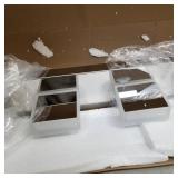 Ralbay Modern LED Bathroom Vanity Lights 6 Lights Acrylic Stainless Steel LED Vanity Light Fixtures for Bathroom Lighting 6000K Cool White Light