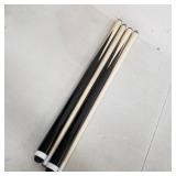 ISPIRITO Pool Cues 2-Piece 58 Inch House Bar Billiard Cue Sticks 13mm Glue-on Tips Hardwood Wooden Cues