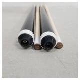 ISPIRITO Pool Cues 2-Piece 58 Inch House Bar Billiard Cue Sticks 13mm Glue-on Tips Hardwood Wooden Cues