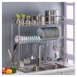 OVER SINK DISH RACK, 2 TIER