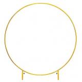 LANGXUN Large Size Golden Metal Round Balloon Arch kit
