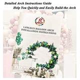 LANGXUN Large Size Golden Metal Round Balloon Arch kit