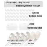 LANGXUN Large Size Golden Metal Round Balloon Arch kit