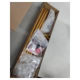 LANGXUN Large Size Golden Metal Round Balloon Arch kit