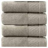 Welhome Hudson 100% Pure Organic Cotton 4 Pack Hand Towels
