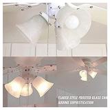 Inlight Indoor Low Profile Ceiling Fan with 3 LED Lights