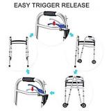 Health Line Massage Products Compact Folding Walker